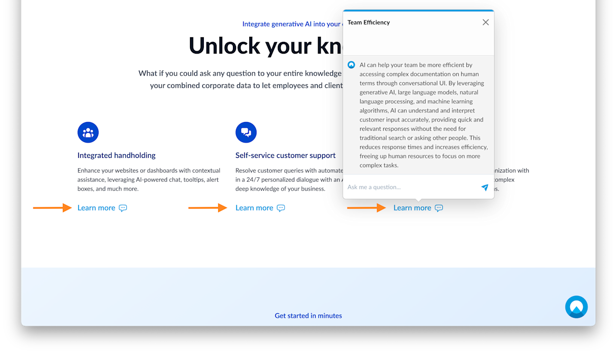 Starting conversations anywhere in your product