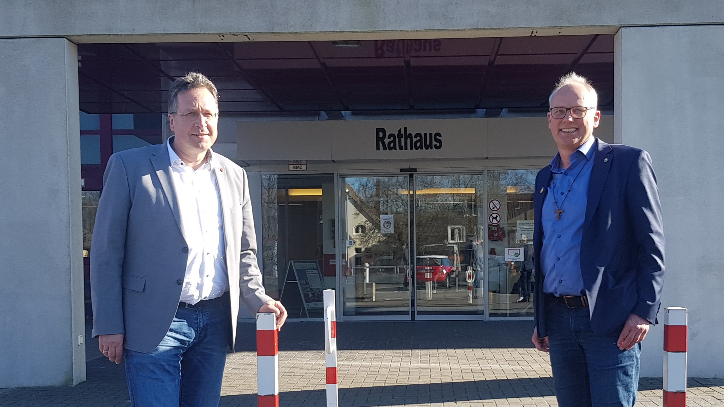 Martin Sträßer MdL im Gespräch mit dem Wülfrather Bürgermeister Rainer Ritsche