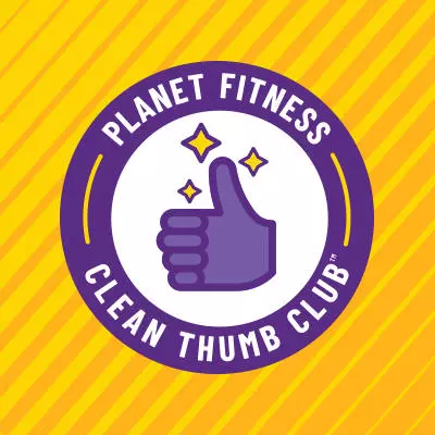 Planet Fitness Clean Thumb Club with sparkling thumb