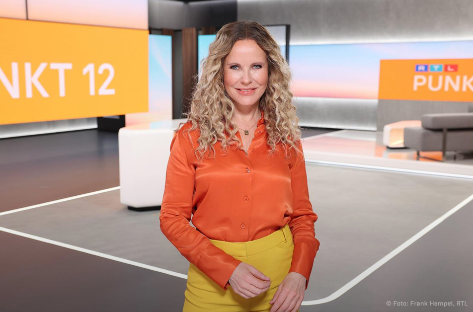 RTL Punkt 12 Moderatorin Katja Burkard 