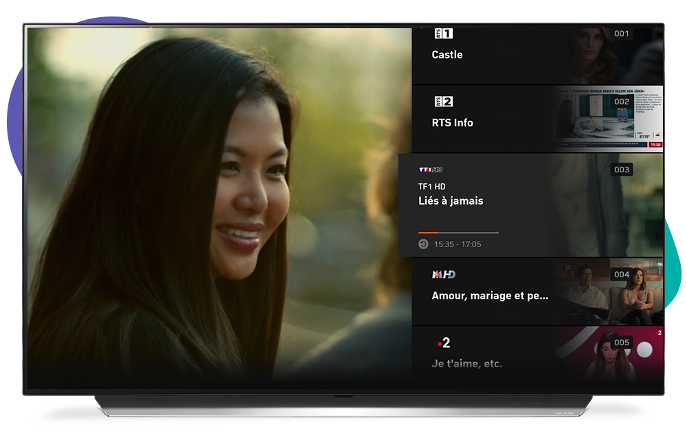 LG Smart-TV avec l'application de Zattoo App