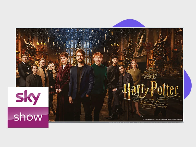 Sky Show Paket bei Zattoo mit Harry Potter auf dem Bildschirm