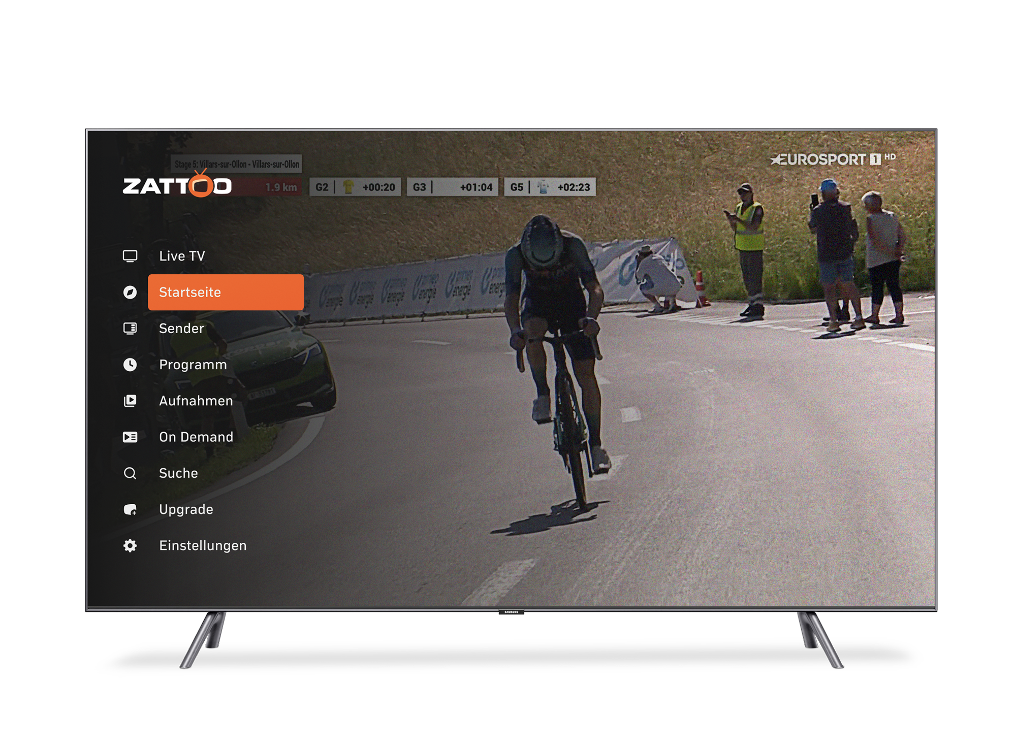 Eurosport 1 HD live auf dem Smart-TV streamen mit Zattoo – Radsport live