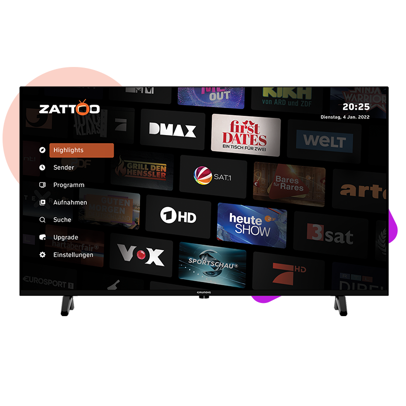 Grundig Smart-TV mit Zattoo App
