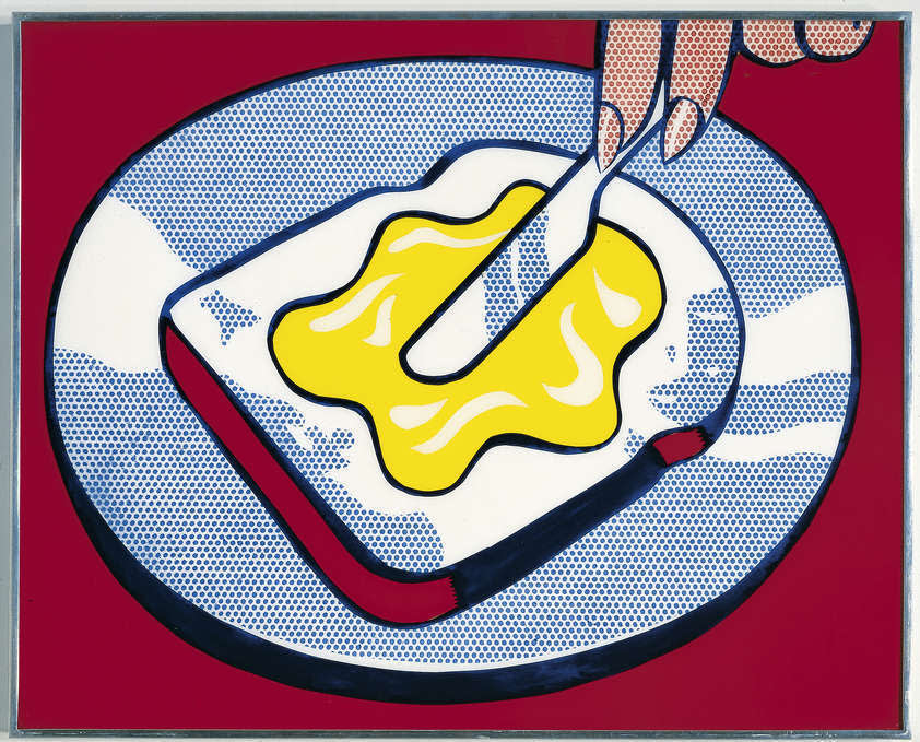  Roy Lichtenstein, Mustard on White, 1963 