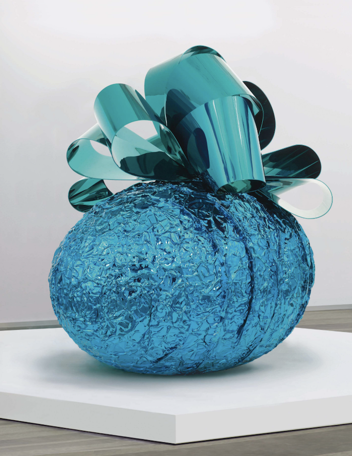  Jeff Koons , Baroque Egg with Bow (Blue/Turquoise), 1994-2008 