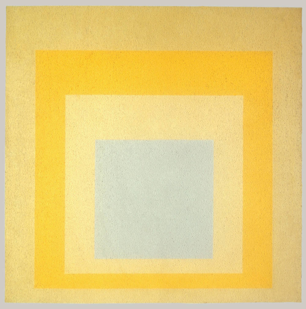 Josef albers  homage to the square  with rays  1959