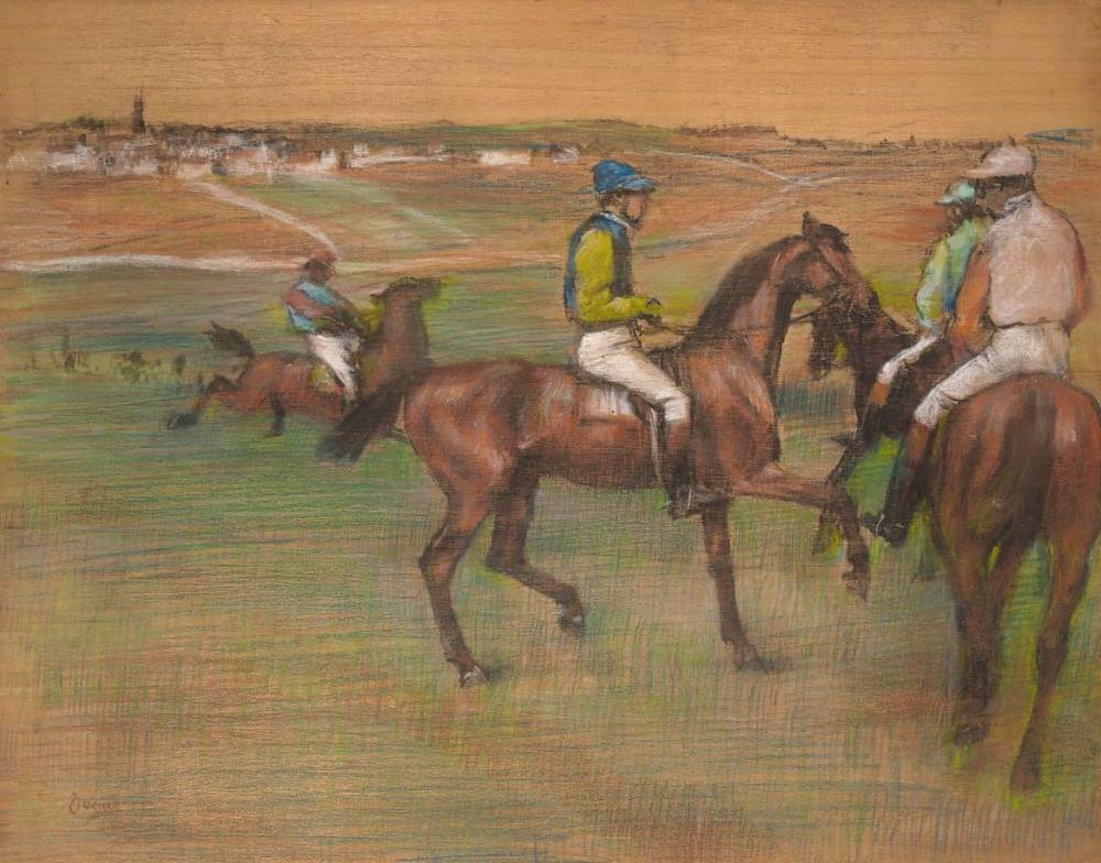  Edgar Degas , Race Horses, 1885-88 