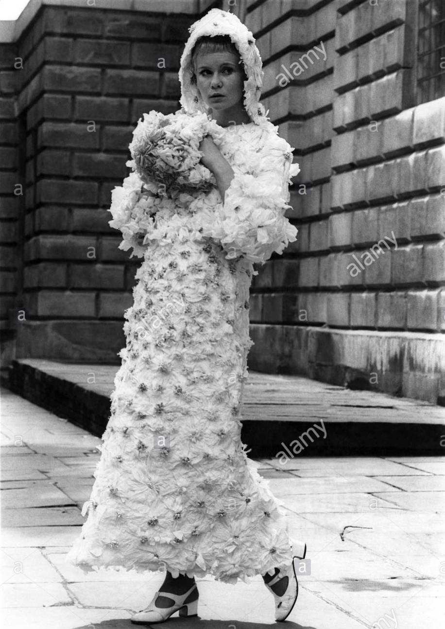 Paper wedding gown  1960s