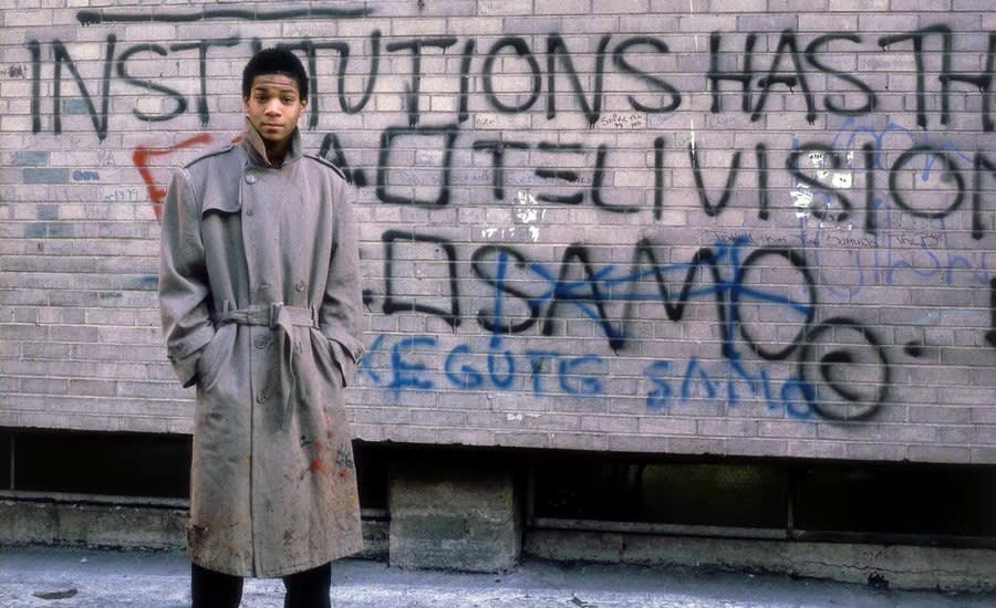  Jean-Michel Basquiat as SAMO, On the Streets of New York City, Late 1970s 