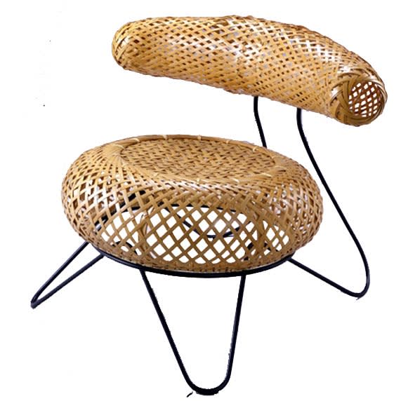Isamu noguchi  bamboo basket chair