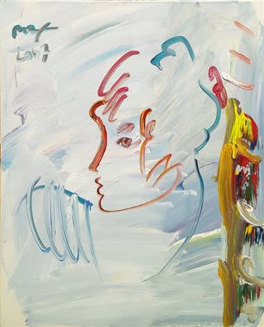  Peter Max , Cloudy Profile, 2007 