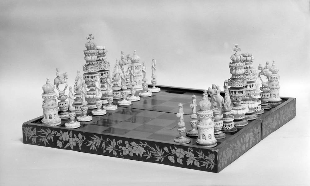  Chess Set, 1800s 