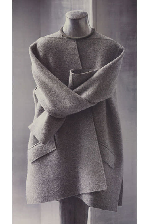 Geoffrey beene s coat  photographed in 2004 by jack deutsch