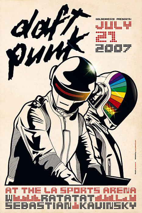  Daft Punk, Concert Poster, 2007 