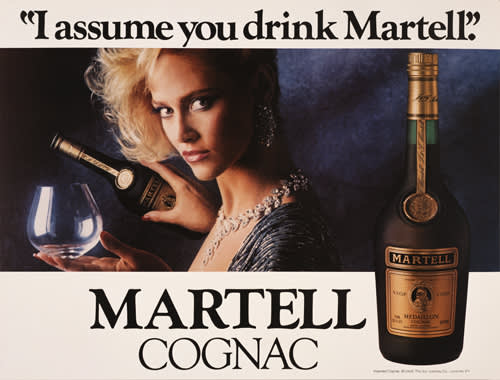  Jeff Koons , I Assume You Drink Martell, 1986 