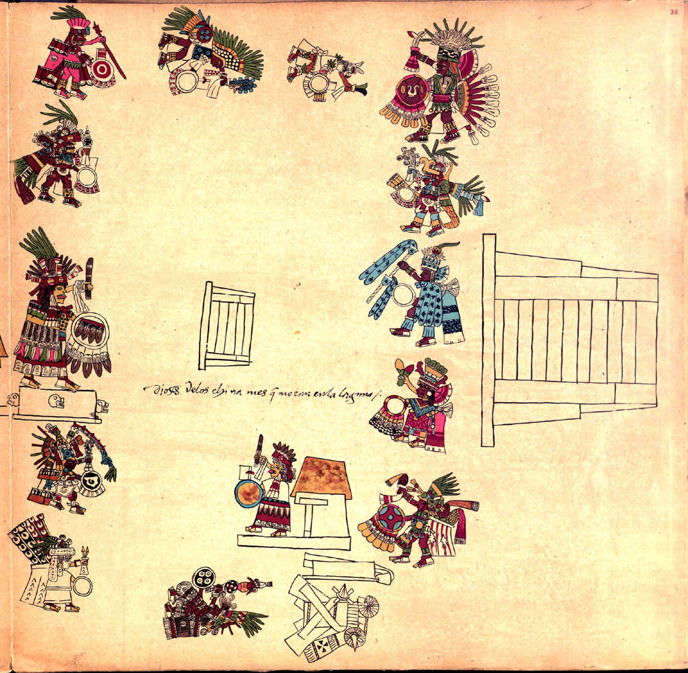  The Codex Borbonicus , Discovered by Hernan Cortes, 1519 