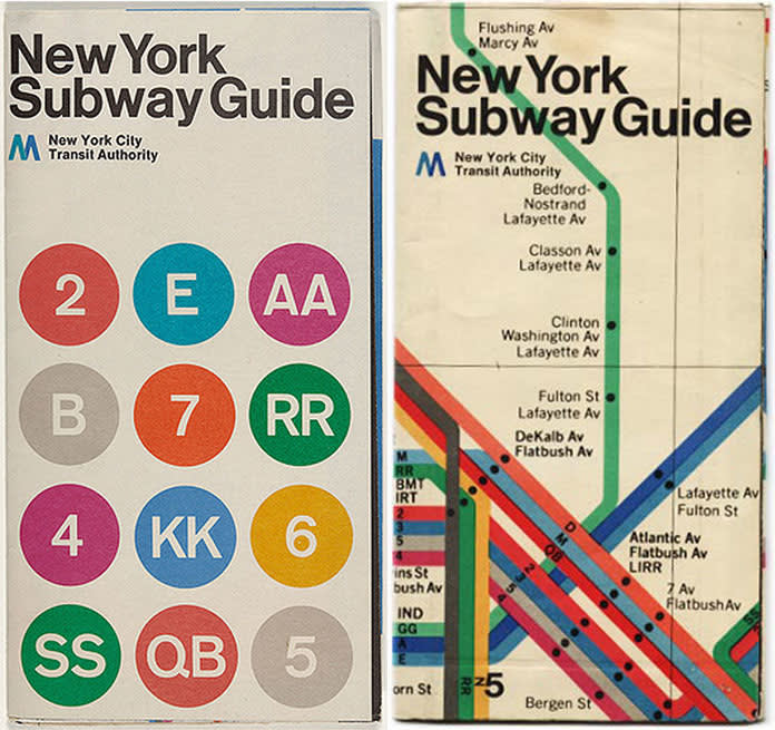  Massimo Vignelli , New York Subway Guide 