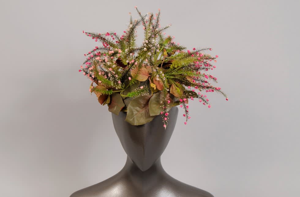  William J., Floral Cocktail Hat 