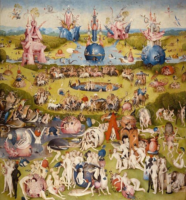  Hieronymus Bosch , The Garden of Earthly Delights, Central Panel, 1503–1515 
