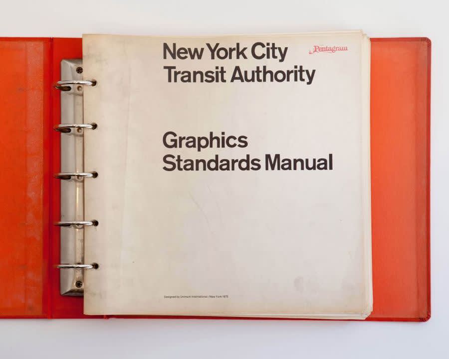  Massimo Vignelli and Bob Noorda, The New York City Transit Authority Graphics Standard Manual 