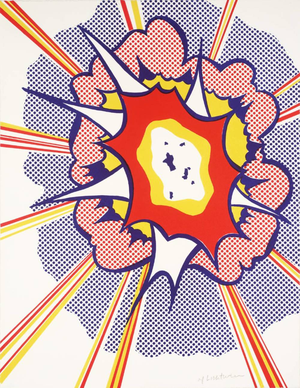  Roy Lichtenstein, Explosion, 1965-60 
