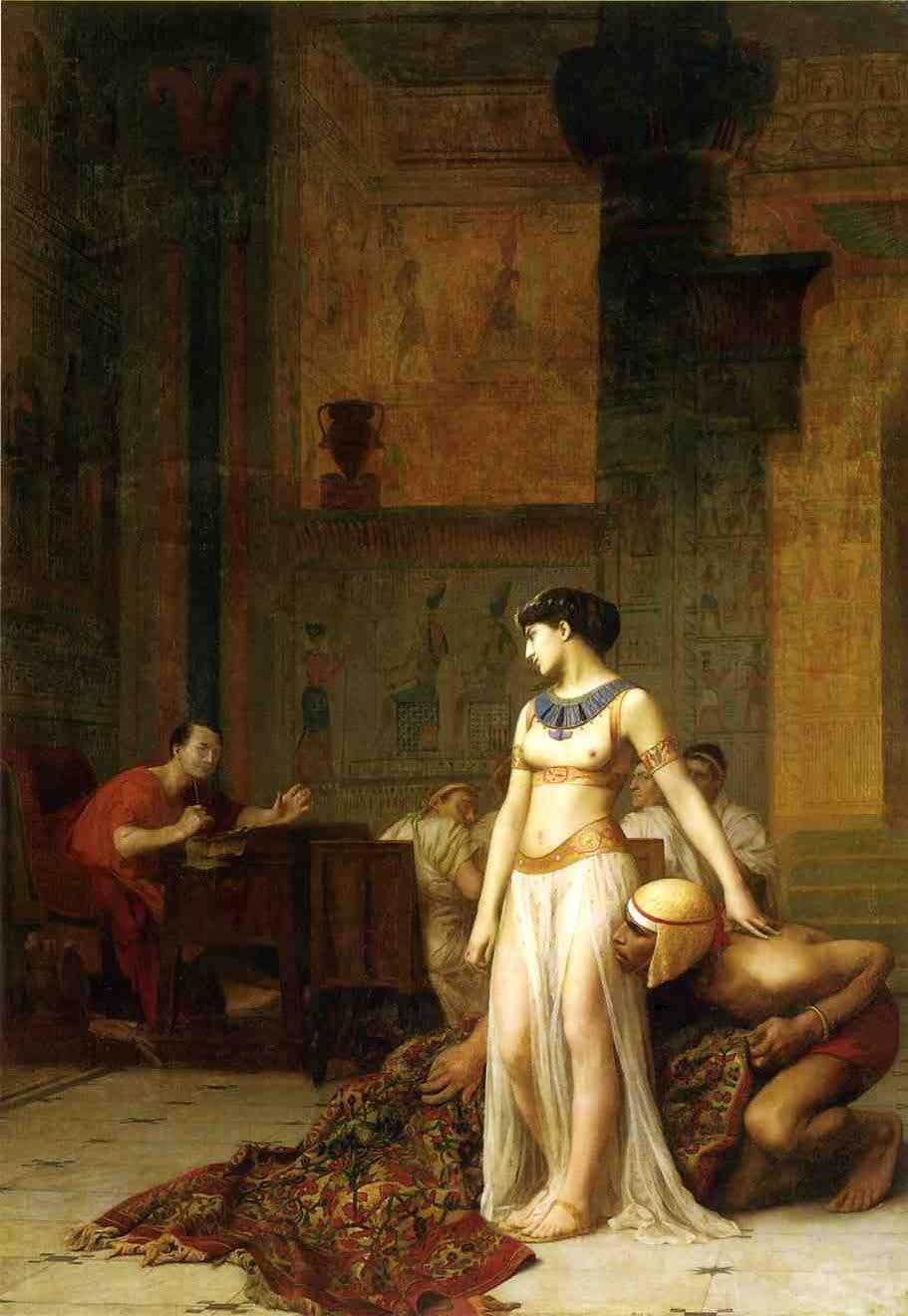 Jean-Leon-Gerome, Cleopatra and Caesar, 1866 