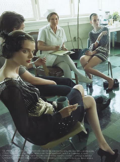  Vogue Italia , Super Mods Enter Rehab photographed by Steven Meisel, 2007 