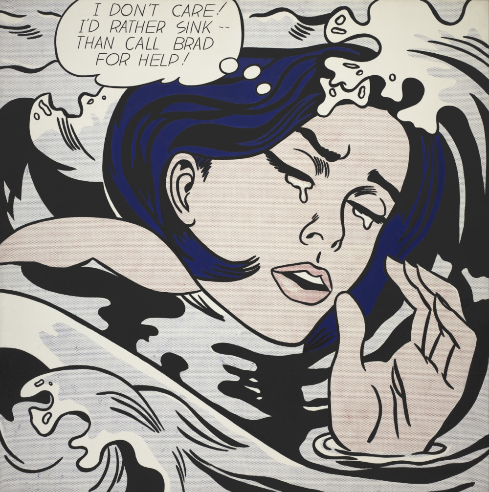  Roy Lichtenstein, Drowning Girl, 1963 