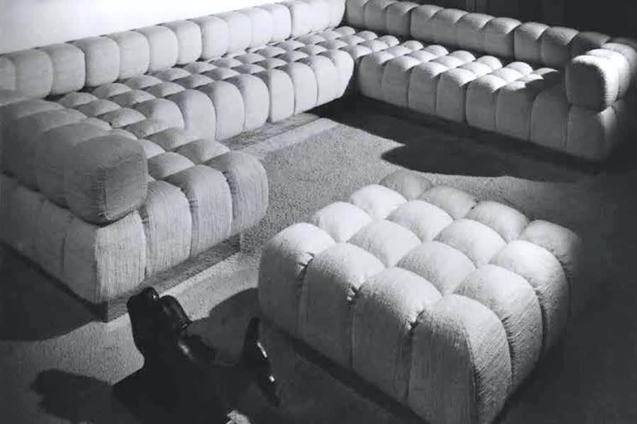 Harvey probber modular sofa harvey probber deep tuft sofa 1940s