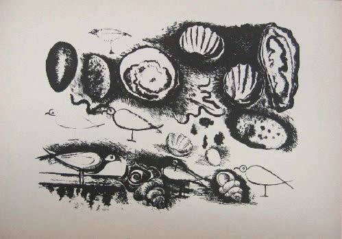 Pablo Picasso, Shells and Birds, 1946 