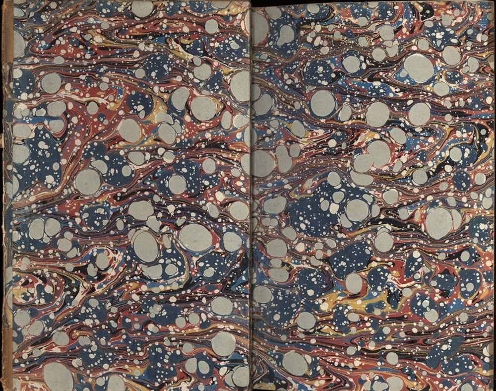  English , Marbled Interior Cover, 1830 