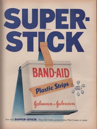  Johnson and Johnson , Band-Aid Ad, 1954 