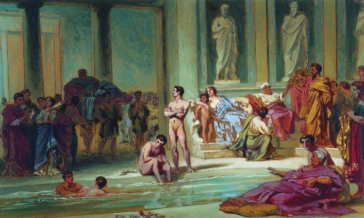  Fyodor Bronnikov, In The Roman Baths, 1865 
