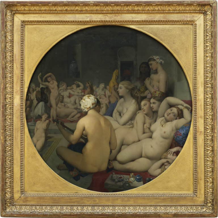  Jean-Auguste-Dominique Ingres, The Turkish Bath, 1852-1859, modified in 1862 