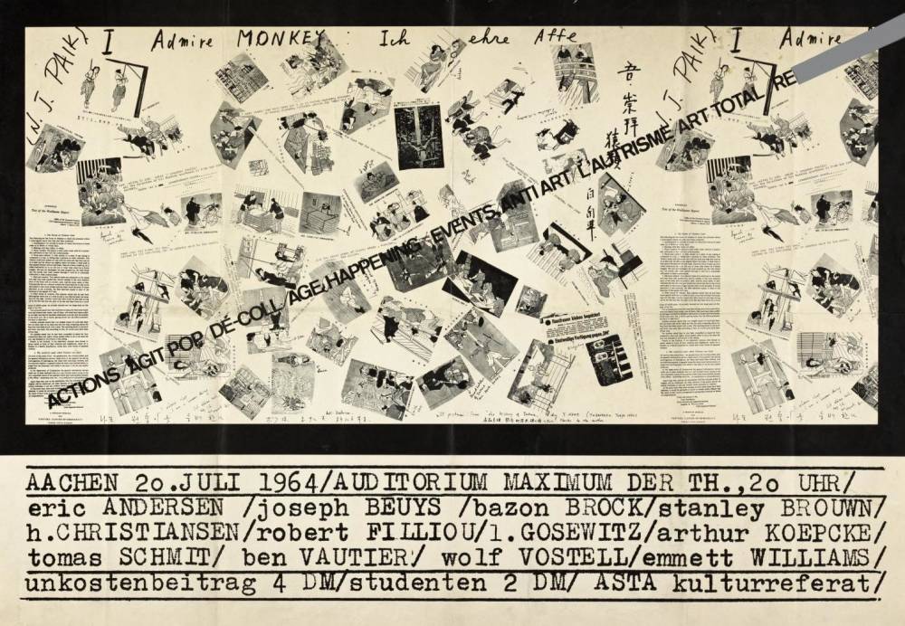  Joseph Beuys , ACTIONS : AGIT POP : DÉ-COLL : AGE : HAPPENINGS : EVENTS : ANTI ART : L’AUTRISME : ART TOTAL : RE, 1964 