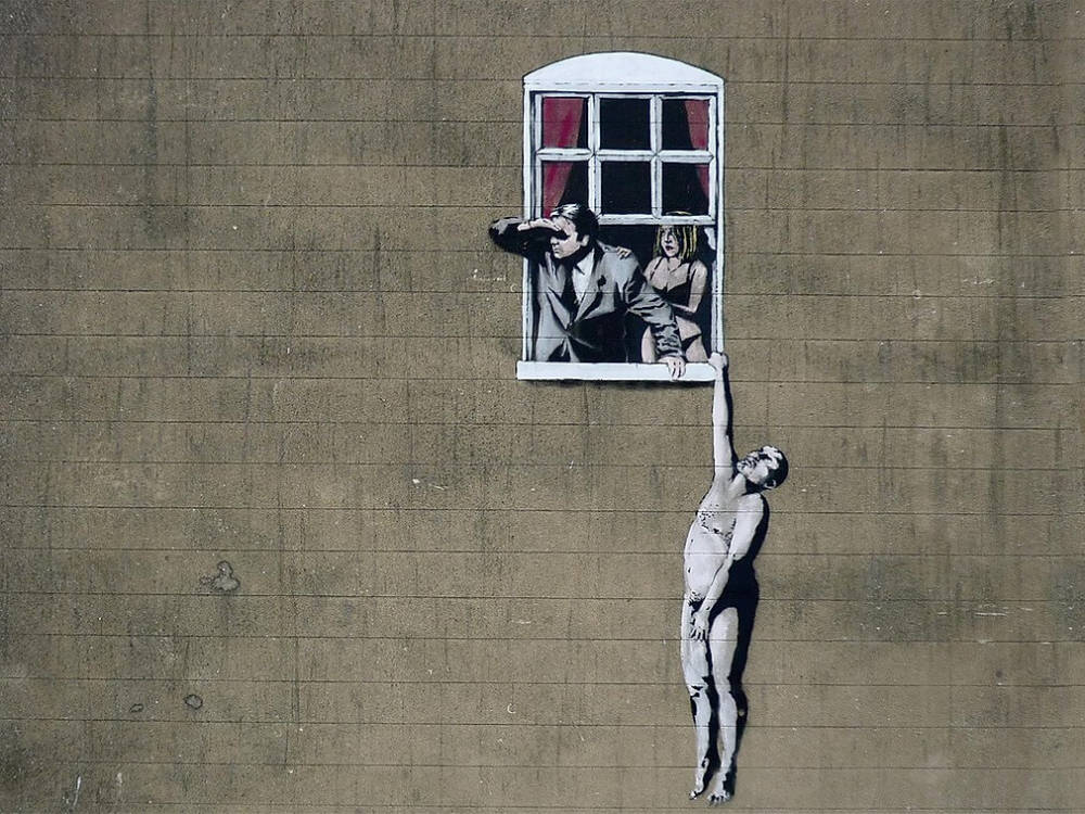  Banksy, Well Hung Lover, 2006 