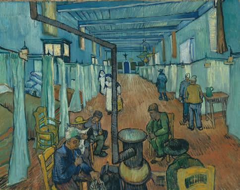  Vincent van Gogh, Ward in the Hospital in Arles Hospital, 1889  