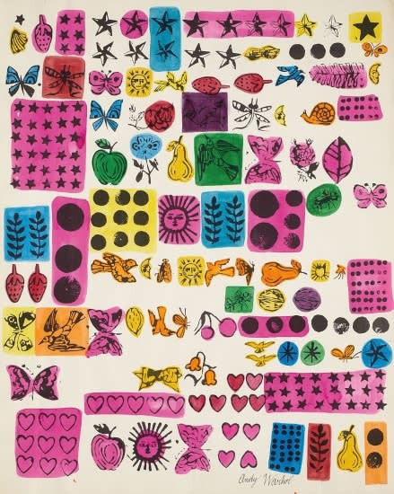 Andy warhol wrapping paper  1956