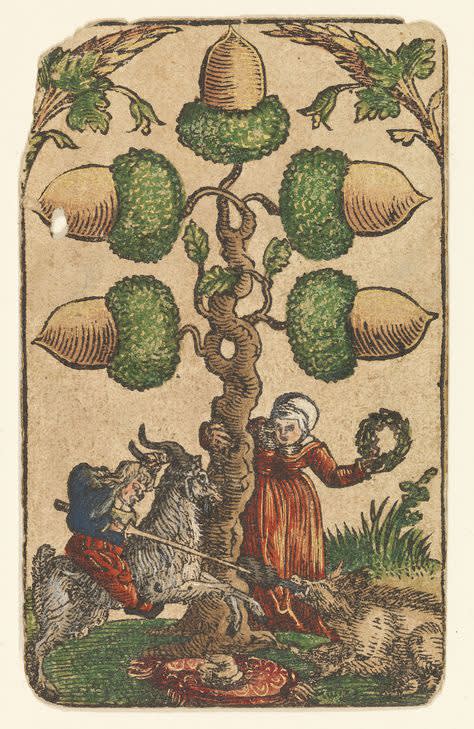  Playing Card, Swiss, 1367 