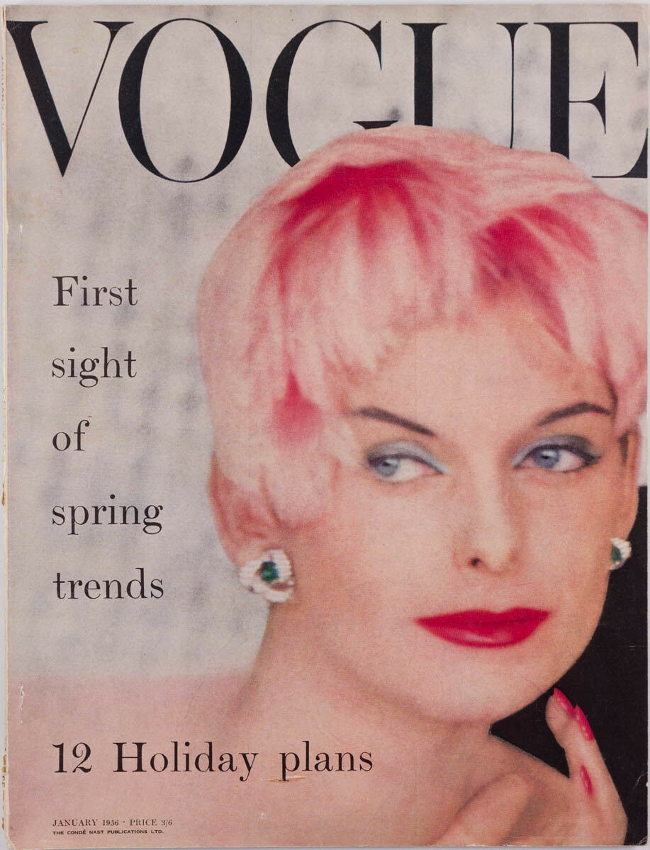 Vogue uk cover  january 1956