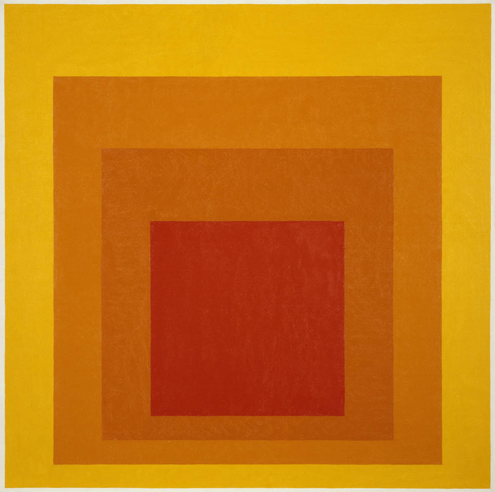 Josef albers  homage to the square  glow  1966