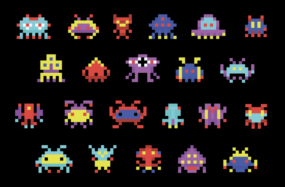  Space Invaders,  Characters 