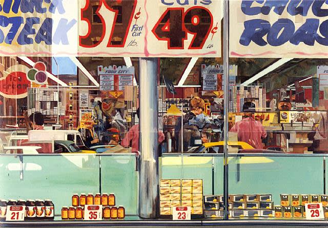 Richard estes food city supermarket new york city 1960s