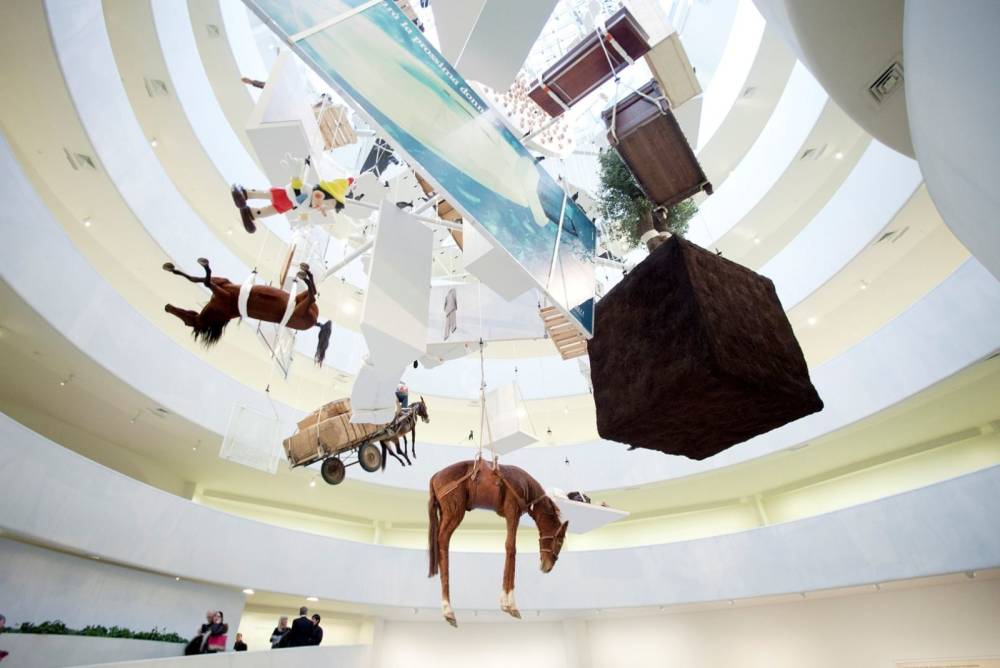  Maurizio Cattelan , Guggenheim Museum, New York, 2011-12 