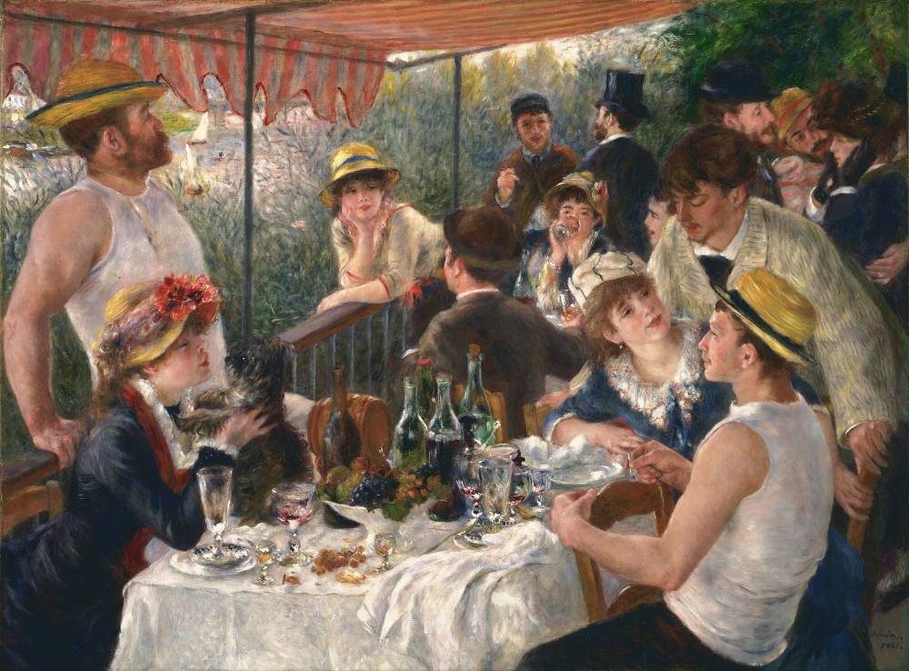  Pierre-Auguste Renoir , Luncheon of the Boating Party, 1881 