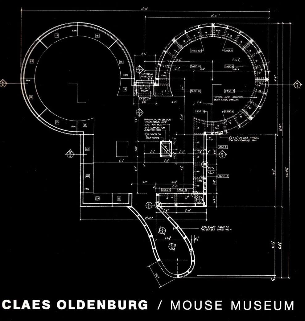  Claes Oldenburg , Rendering, Mouse Museum   
