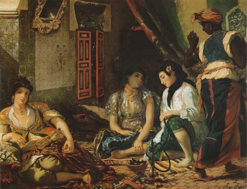  Eugène Delacroix, Women of Algiers in Their Apartment, 1834 