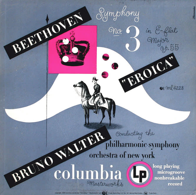  Alex Steinweiss, Columbia Masterworks, Beethoven Symphony No. 3 in e Flat Major opus 55 Eroica, 1949 