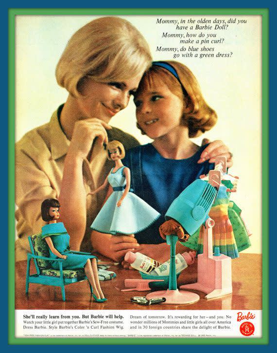 Mattel , Barbie, Vintage Advertisement, 1965 